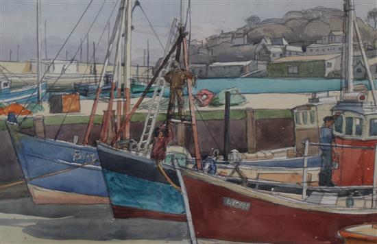 Veronia Burleigh watercolour, Brixham